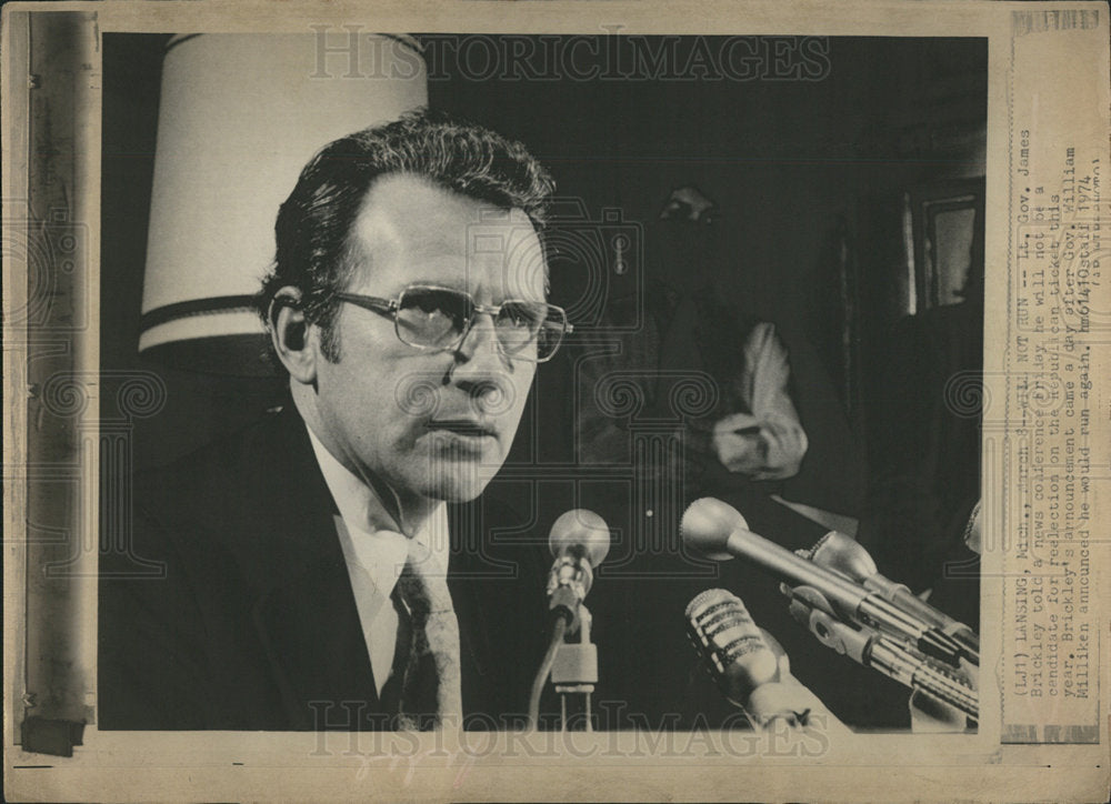 1974 James Brickley Republican Michigan-Historic Images