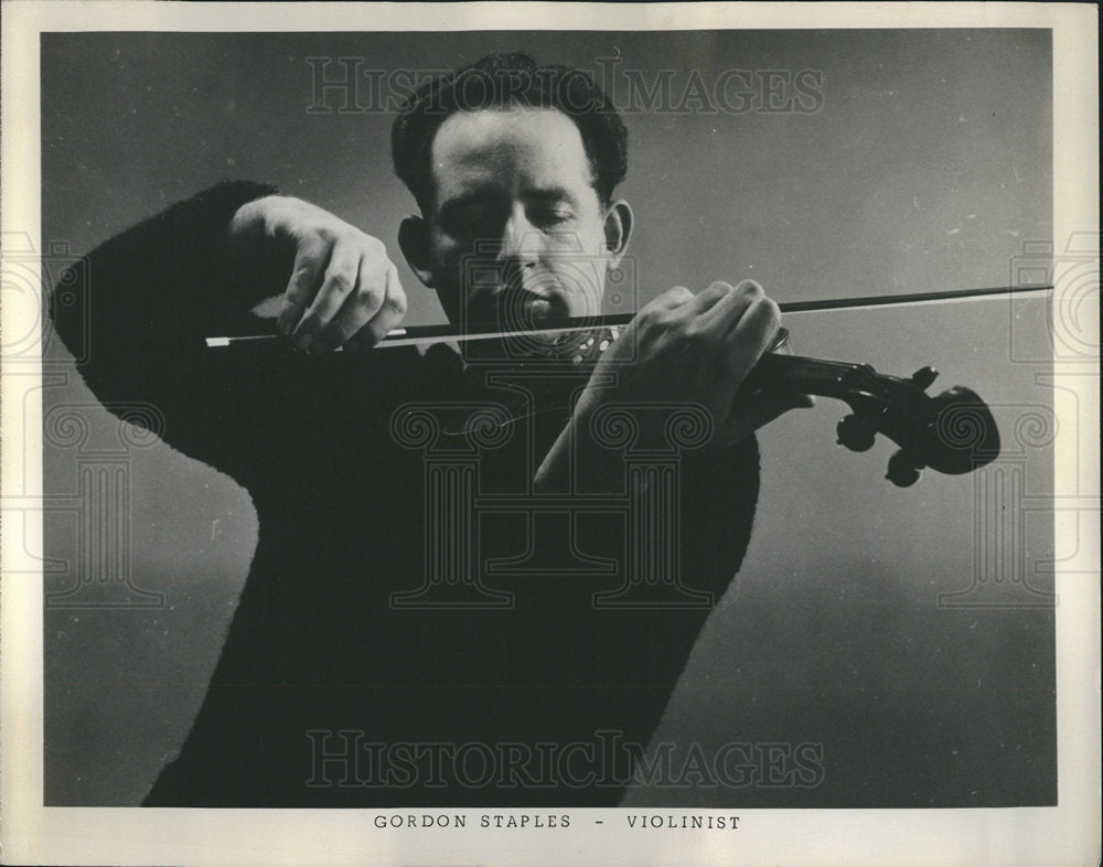 1966 Gordon Staples American violinist-Historic Images