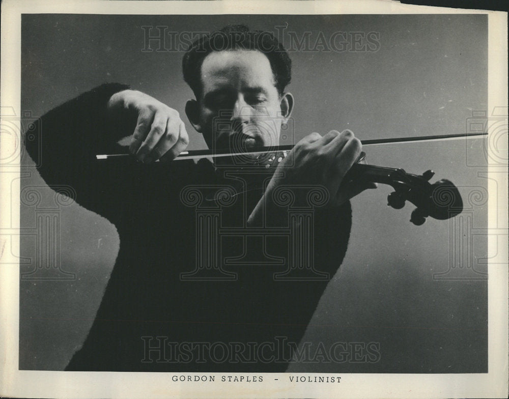 Gordon Staples Violinist-Historic Images