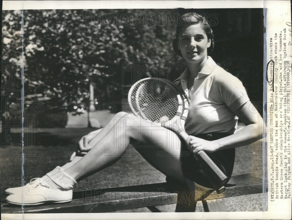 1938 Kay Stammers British Tennis Star-Historic Images