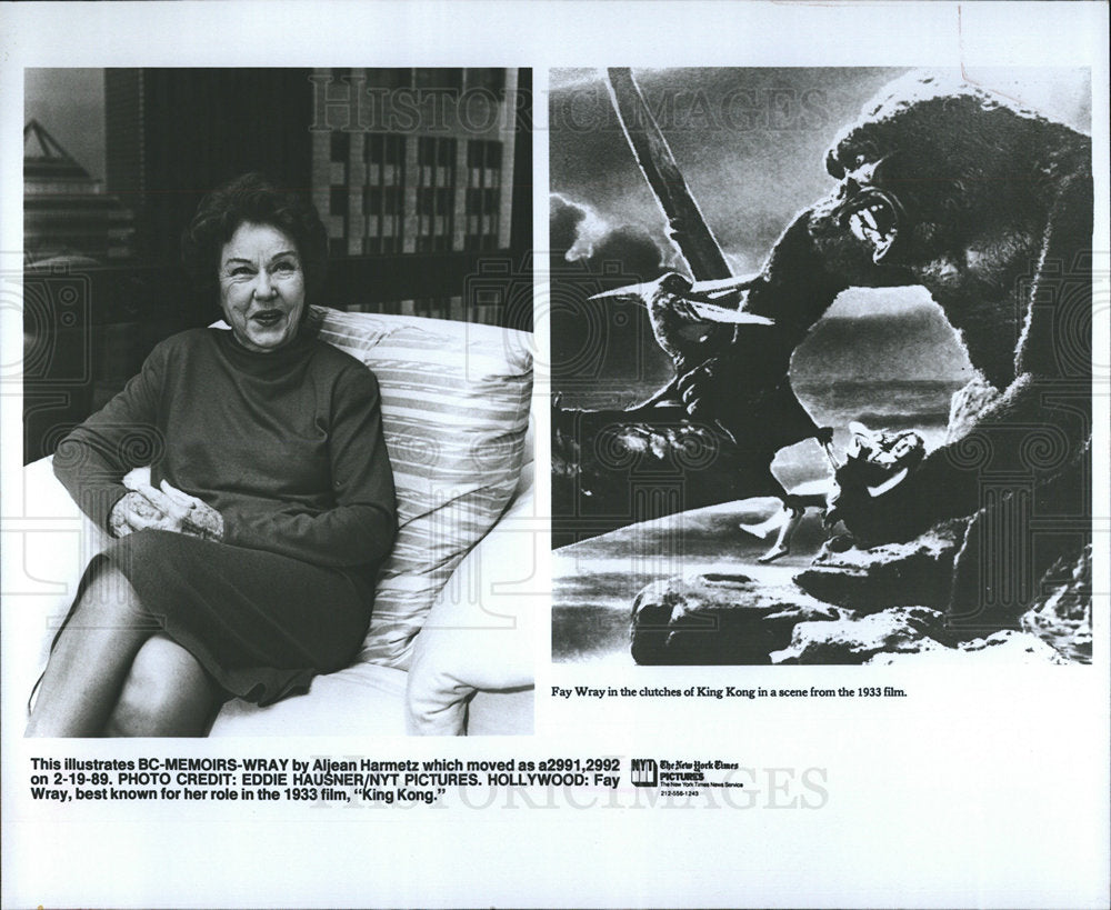 1989 Fay Wray King Kong-Historic Images