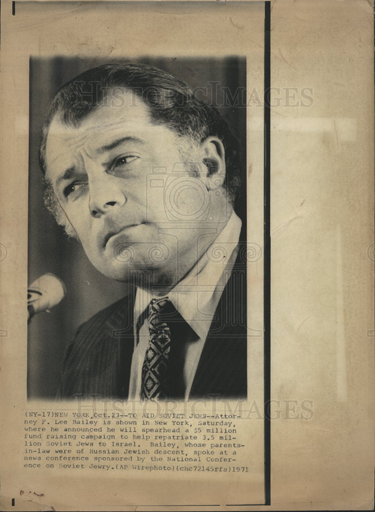 1971 F. Lee Bailey Attorney-Historic Images