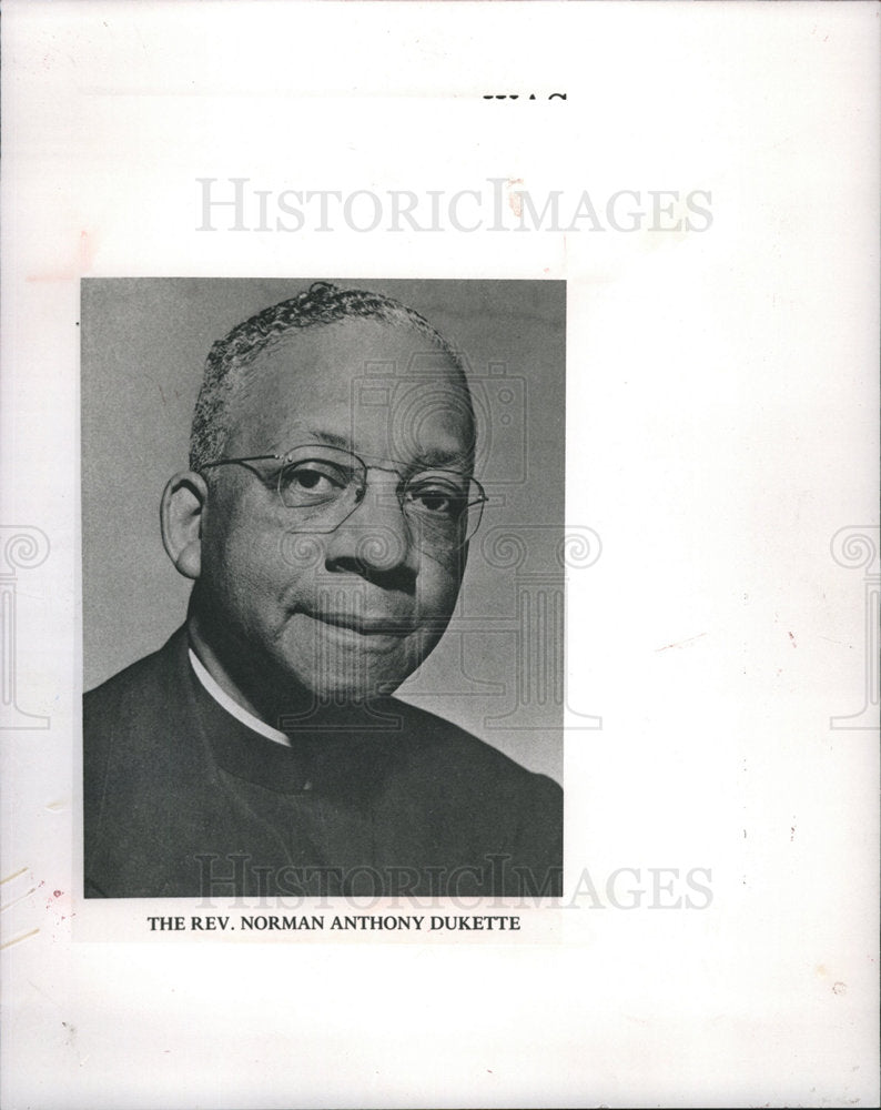 1989 NORMAN ANTHONY DUKETTE black Priest-Historic Images