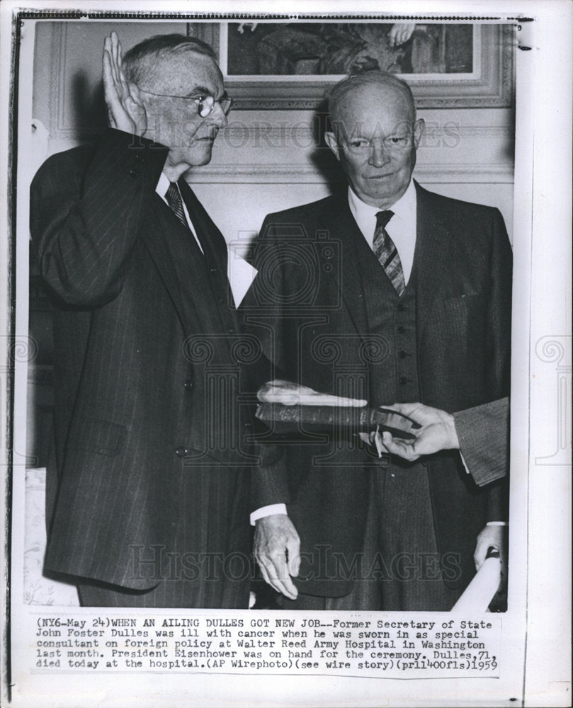 1958 John Foster Dulles Secretary State-Historic Images