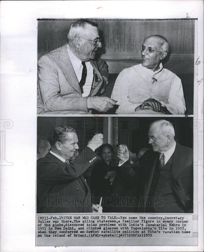 1959 Secretary of State John Foster Dulles-Historic Images