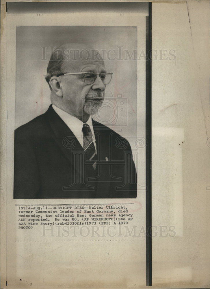 1973 Walter Ulbritcht Communist leader dies-Historic Images