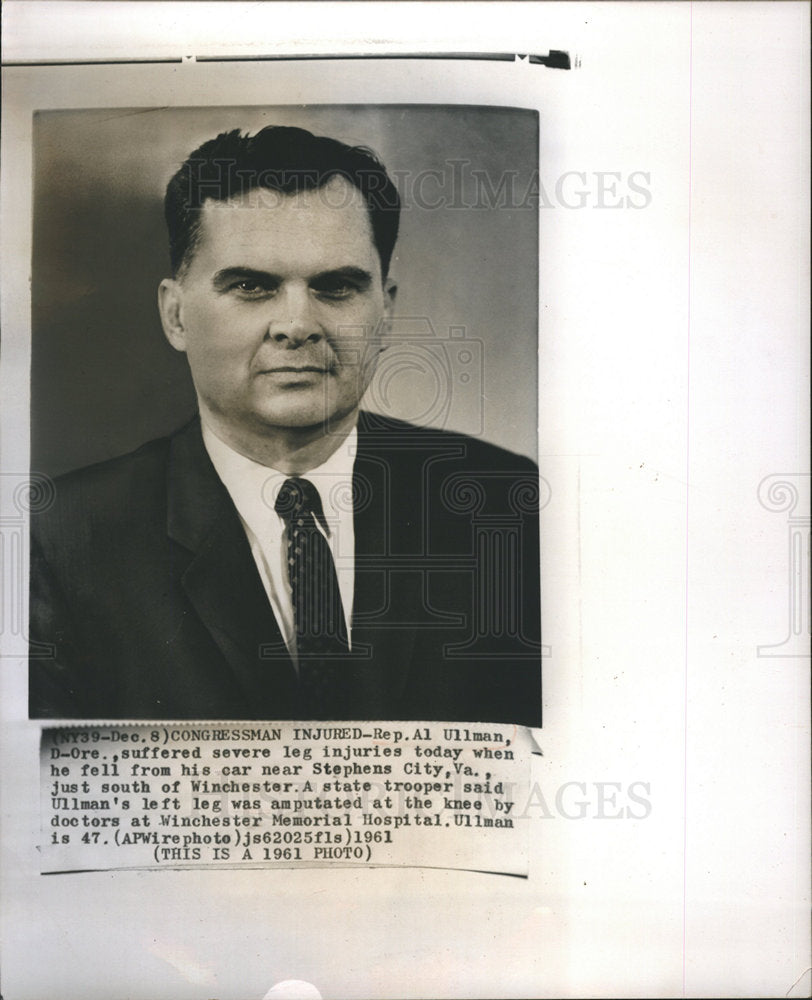 1961 Al Ullman Politician Congressman-Historic Images