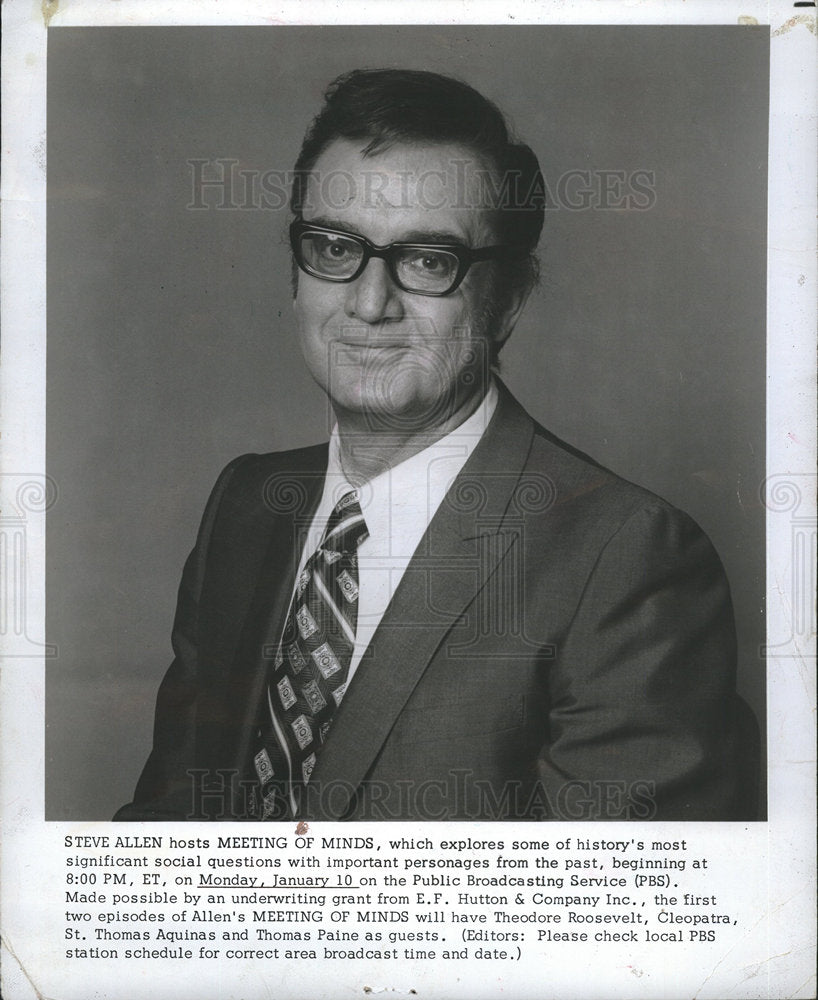 1986 Steve Allen PBS Meeting of Minds-Historic Images