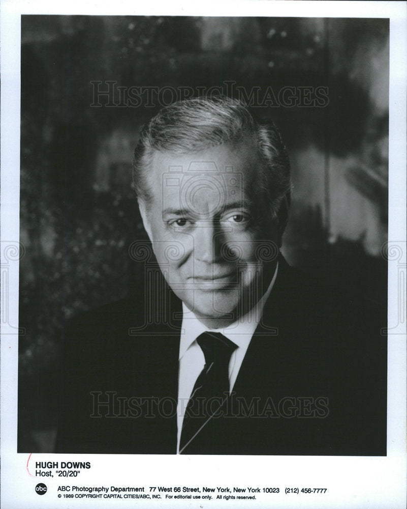 1989 Hugh Downs American broadcaster host-Historic Images