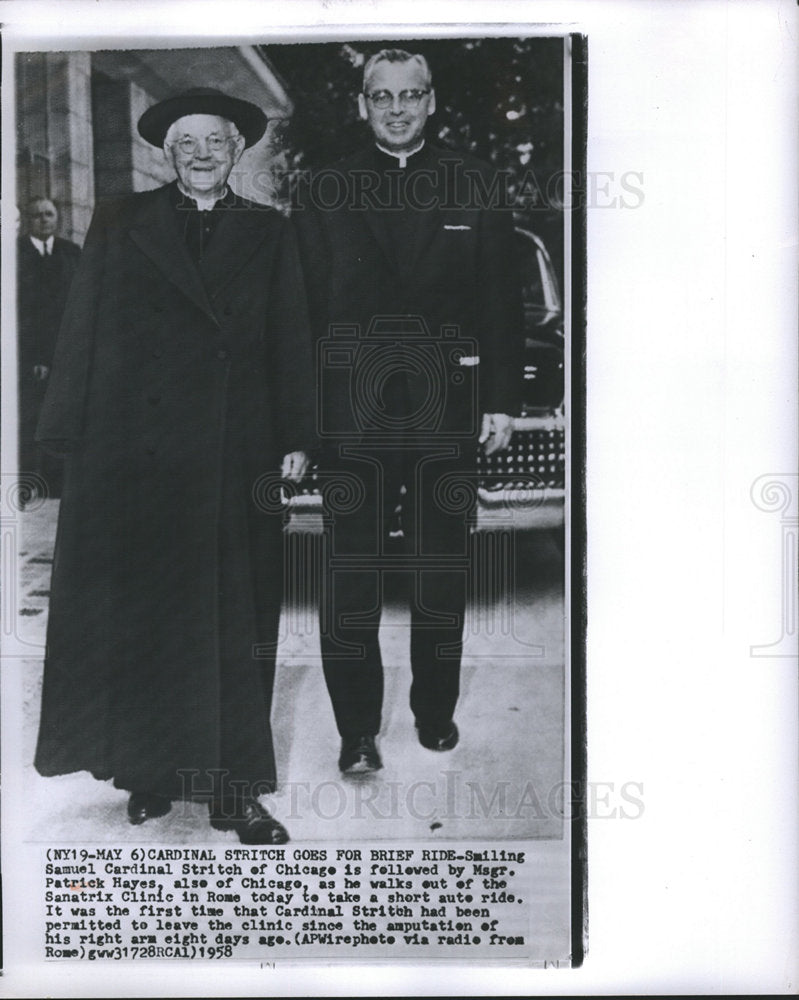 1958 Cardinal Samuel Stritch Patrick Hayes-Historic Images