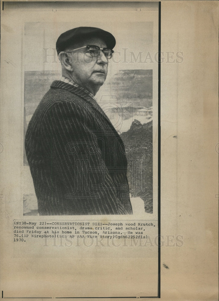 1970 Joseph Wood Krutch Conservationist-Historic Images