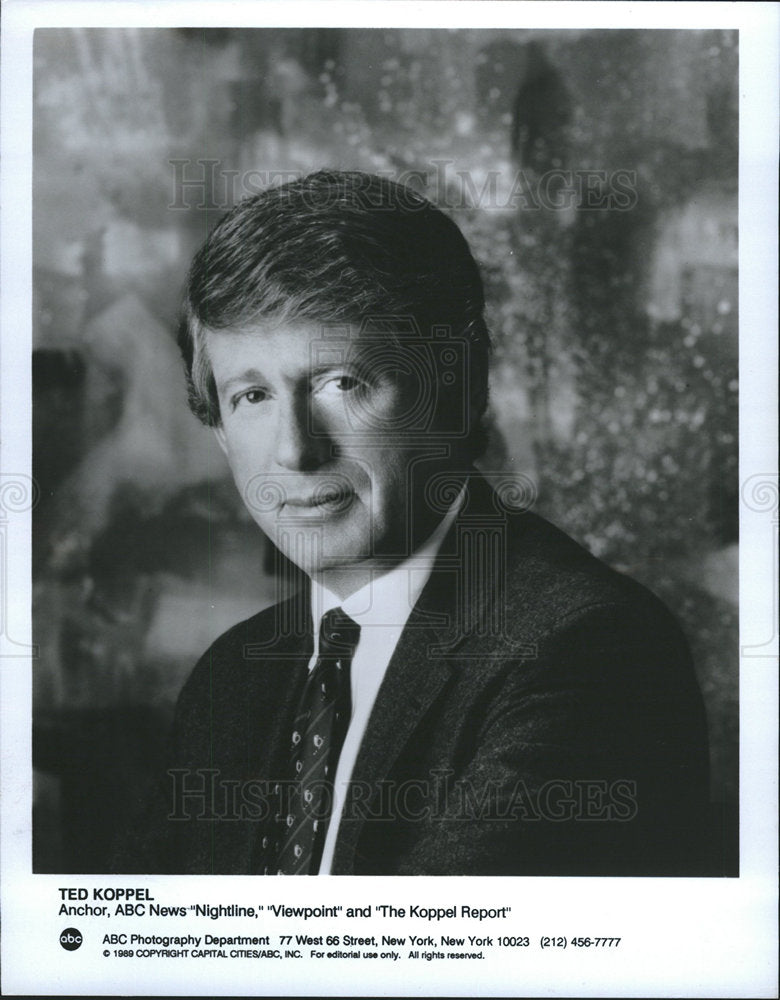 1990 Ted Koppel American journalist.-Historic Images