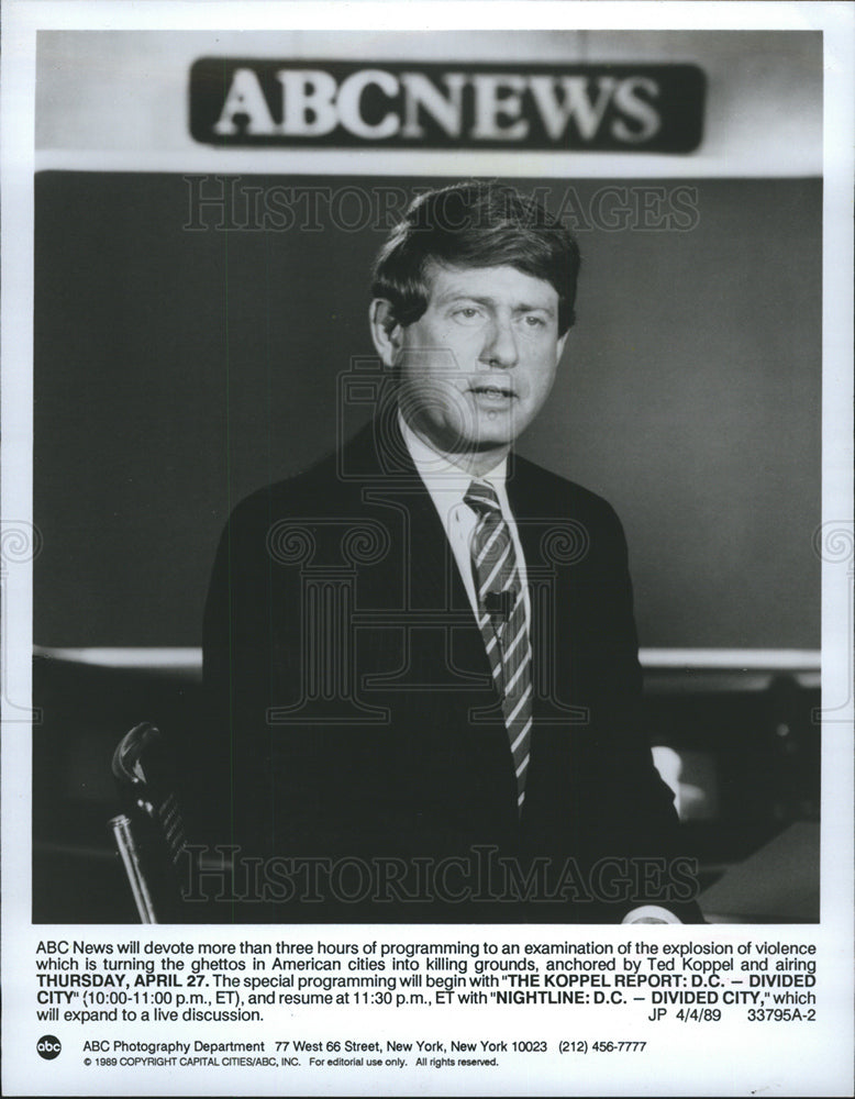 1989 Ted Koppel The Koppel Report ABC News-Historic Images