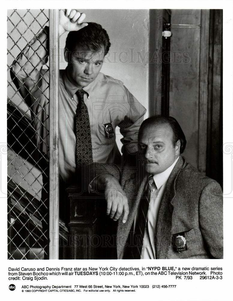 Press Photo David Caruso actor NYPD Blue ABC TV