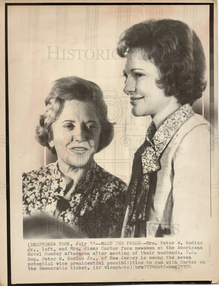 1976 Peter Rodino Jimmy Carter Rosalynn-Historic Images