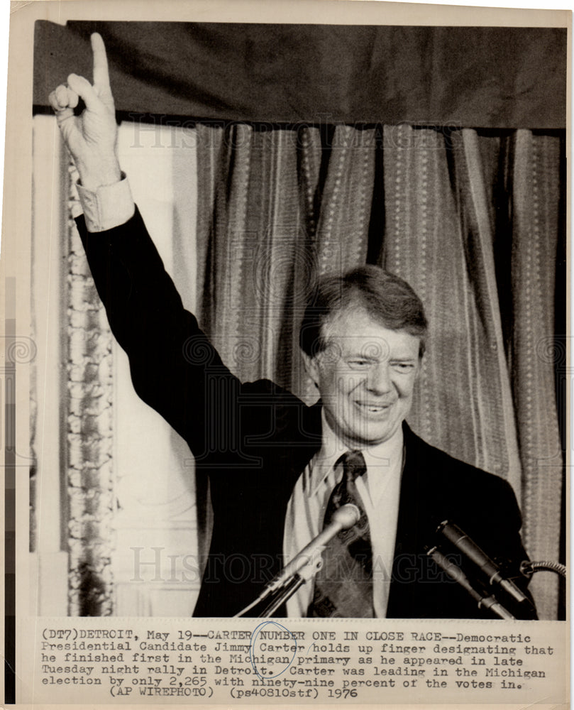 1976 Jimmy Carter Detroit Michigan rally-Historic Images