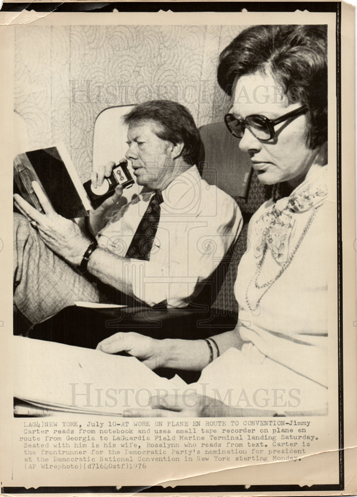 1976 Jimmy Carter Democratic Rosalynn-Historic Images