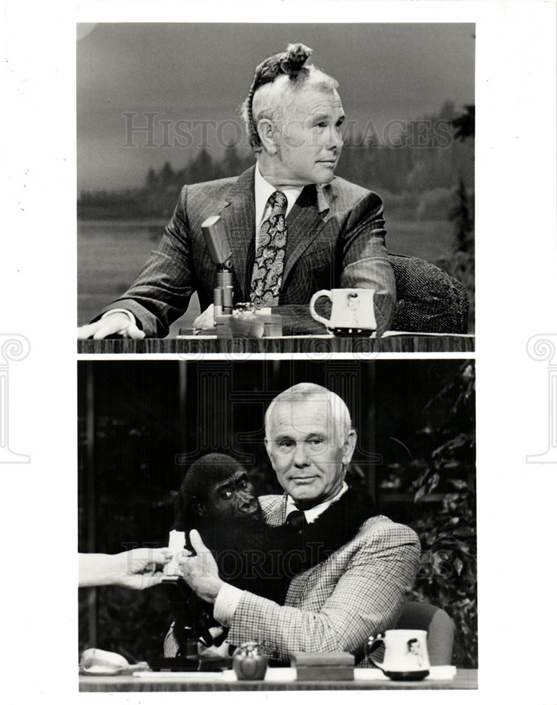 1992 Johnny Carson Tonight Show Gorilla-Historic Images