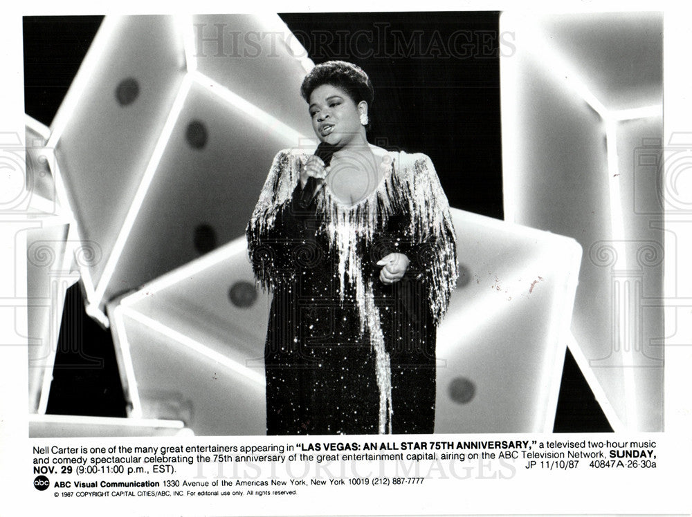 1988 Nell Carter American singer Actress-Historic Images