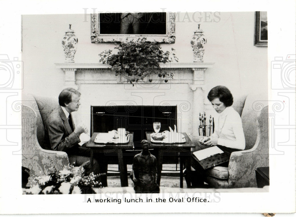 1984 President Mrs. Carter White House Oval-Historic Images