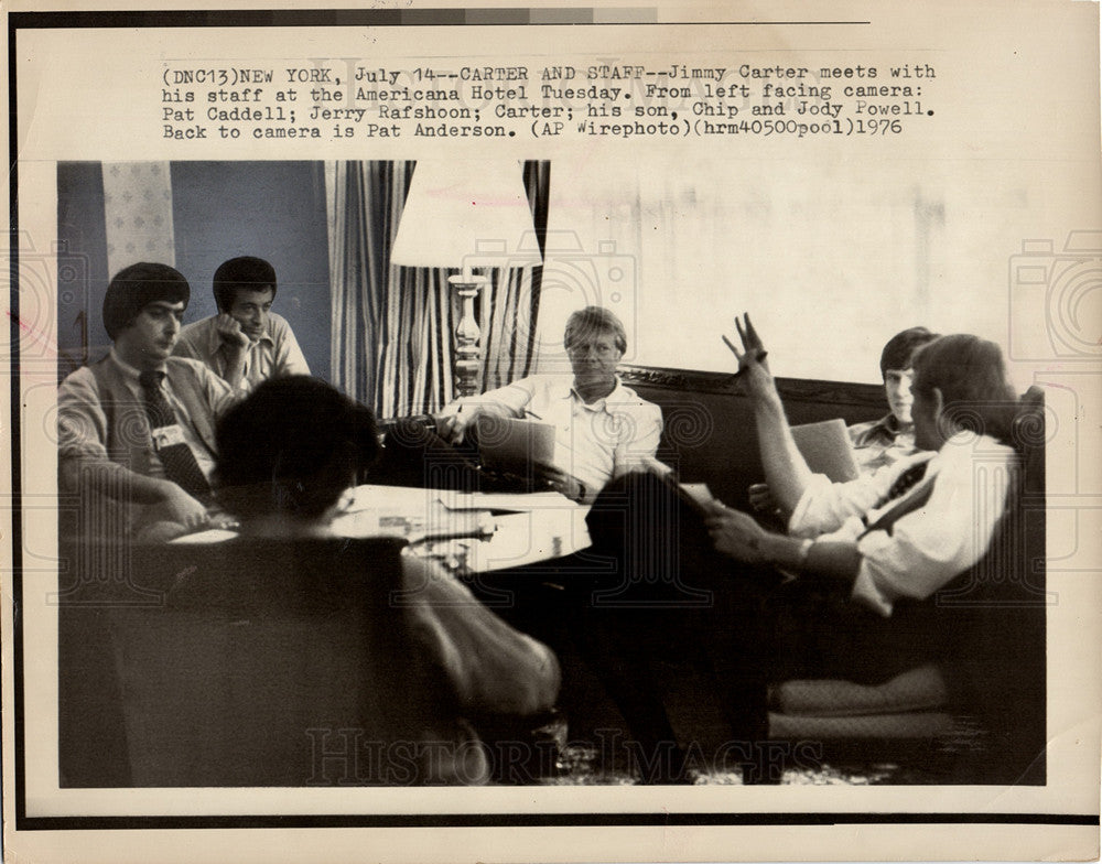 1976 Jimmy Carter meets staff-Historic Images