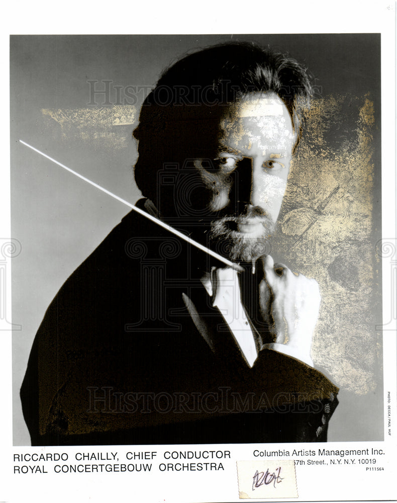 1995 Riccardo Chailly  Italian conductor-Historic Images