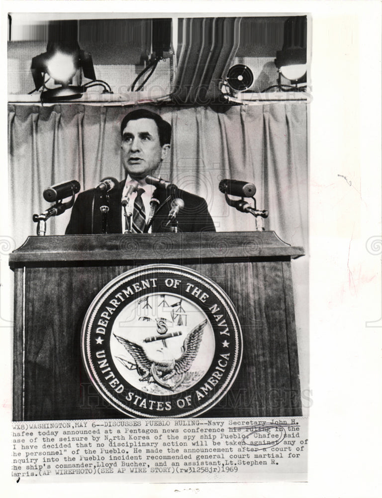 1969 John Chafee Navy Secretary-Historic Images
