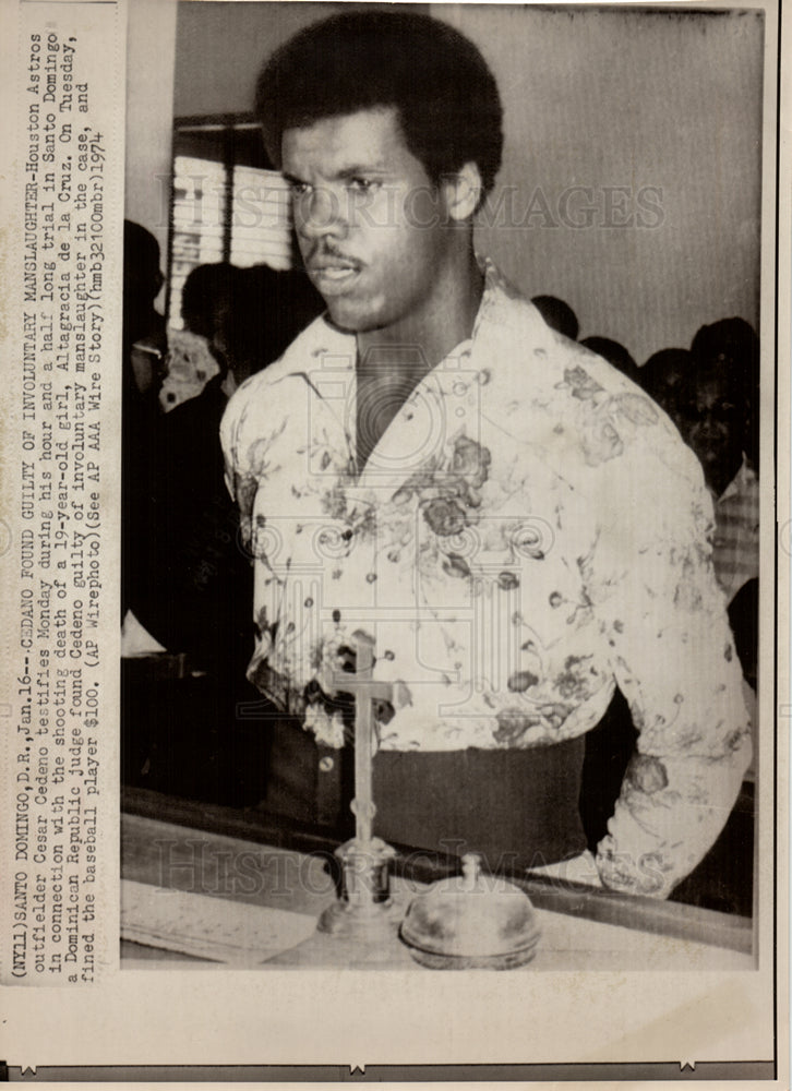 1974 Cesar Cedeno Baseball Player-Historic Images