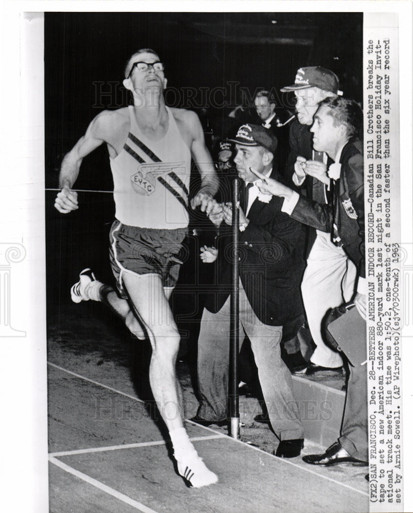 1963 Bill Crothers Track Running Record-Historic Images