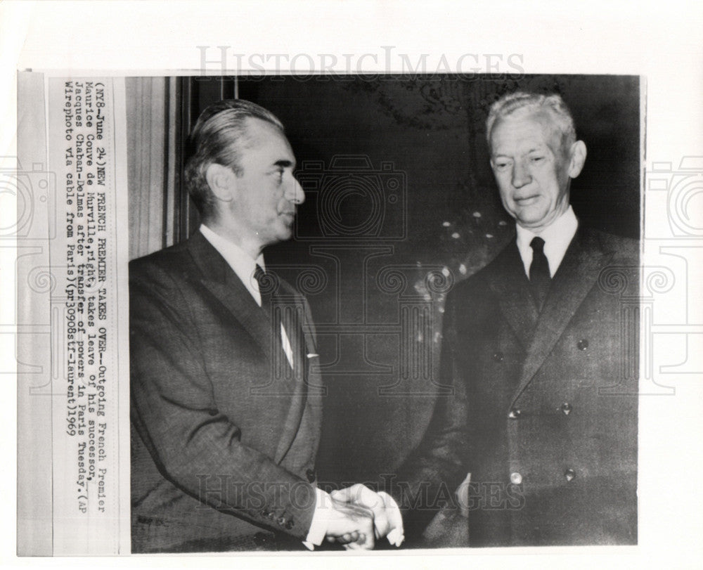 1969 premier maurice jacques chaban delmas-Historic Images