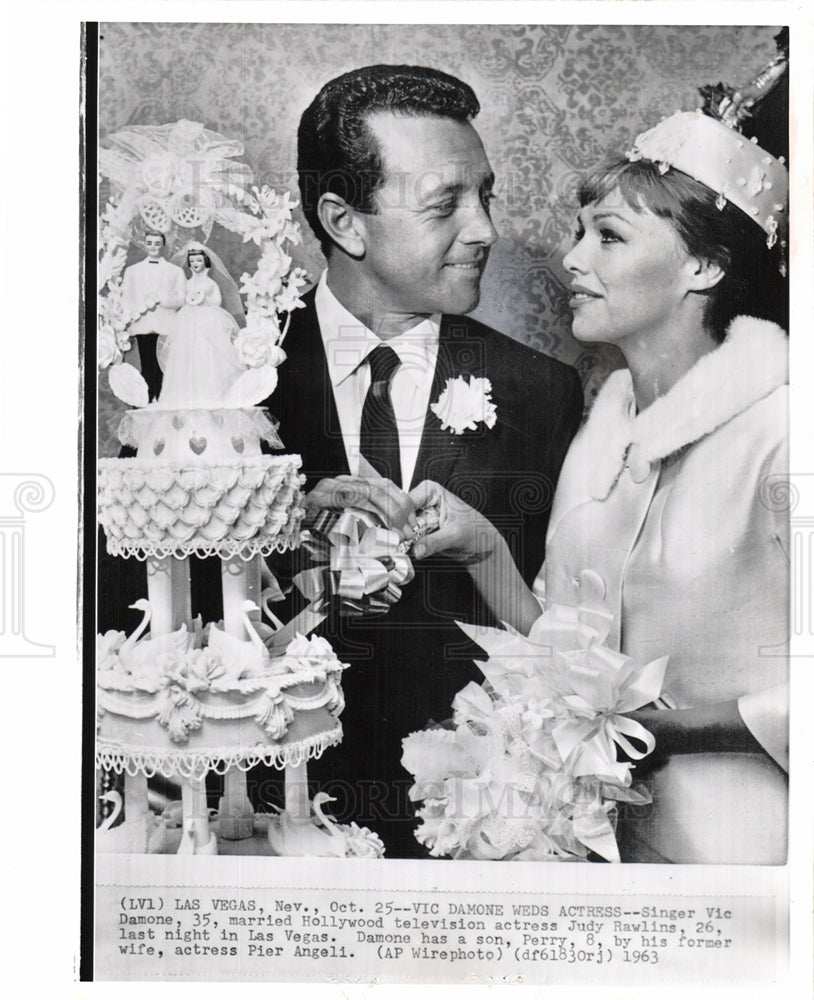 1963 Vic Damone Judy Rawlins Las Vegas-Historic Images