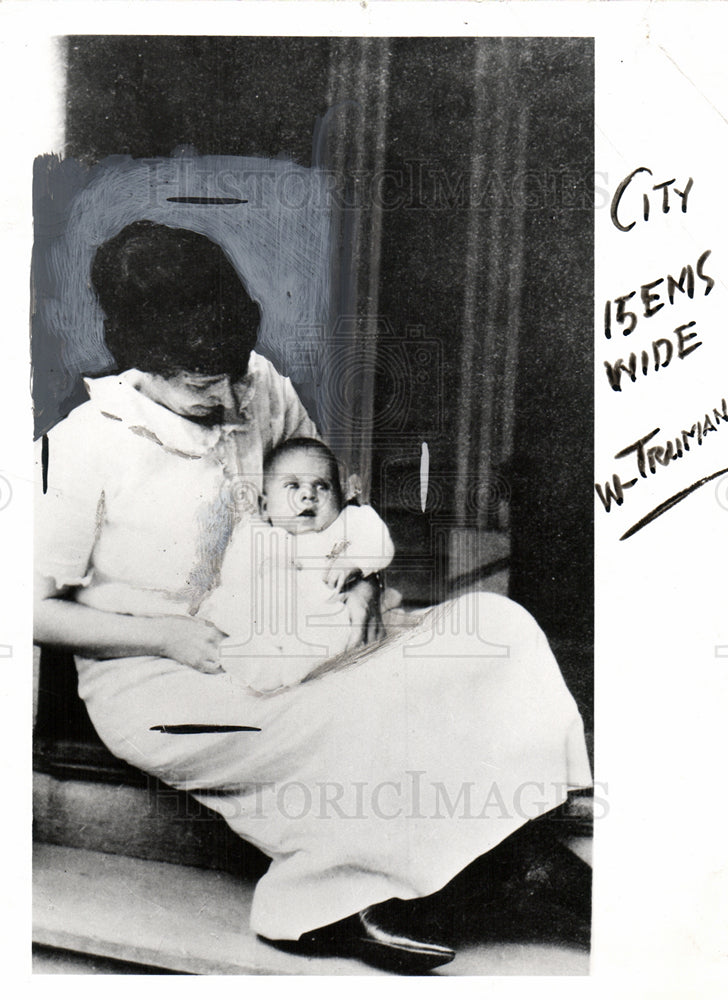 1956 mother child truman margaret-Historic Images