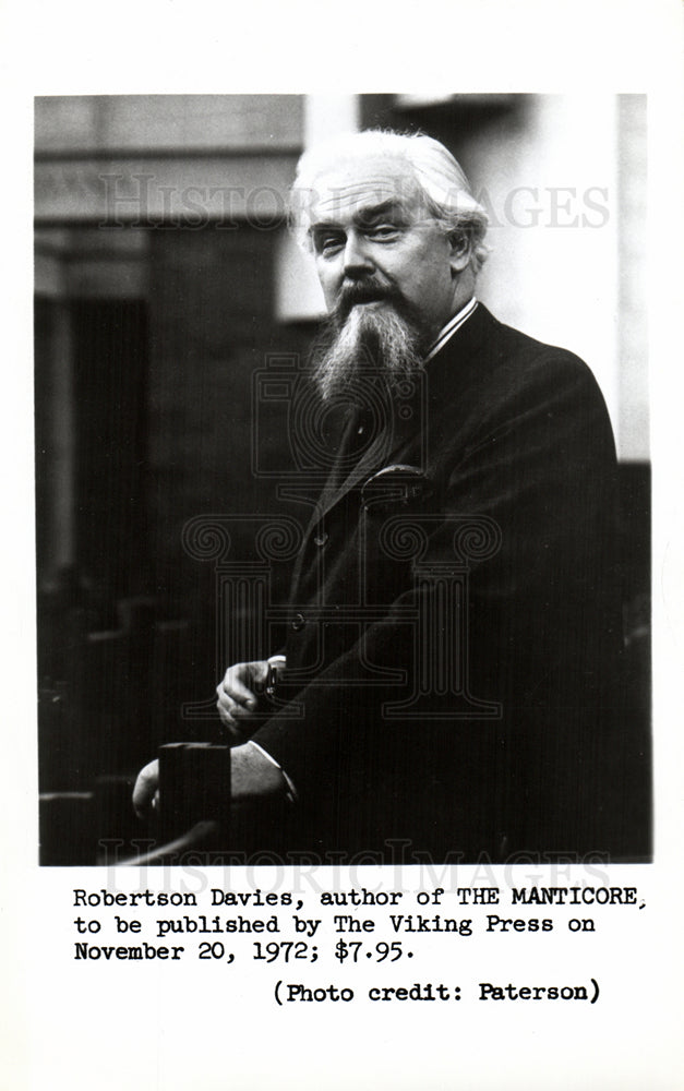 Robertson Davies Author The Manticore-Historic Images