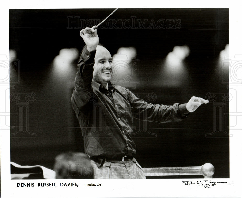 1990 dennis rusell davies conductor-Historic Images