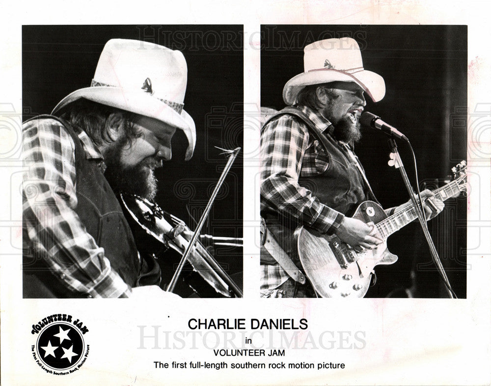 1977 Charlie Daniels American musician-Historic Images