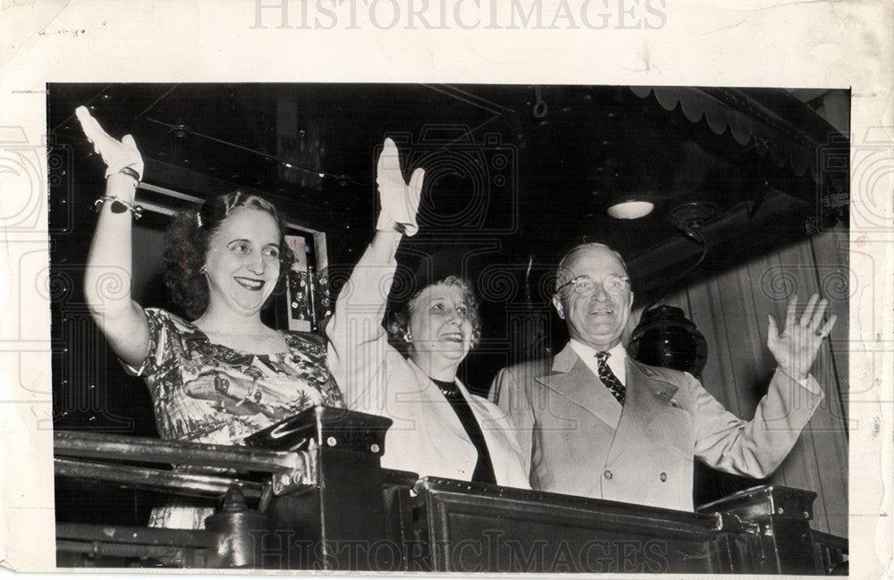 1948 President Harry Truman Margaret Mrs.-Historic Images