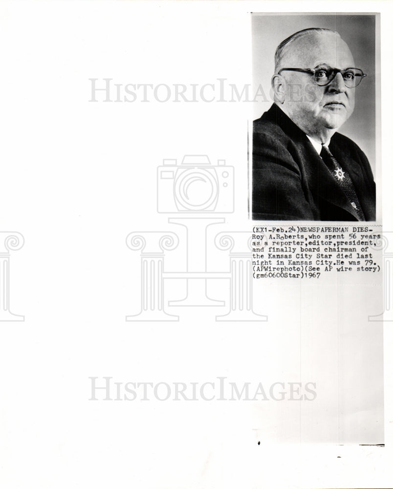 1967 Roy Roberts Kansas City Star death-Historic Images