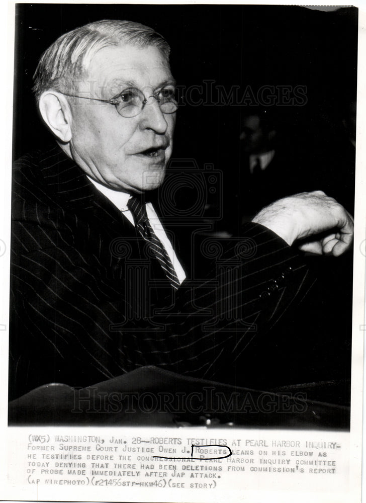 1946 Owen J. Roberts Supreme Court Justice-Historic Images