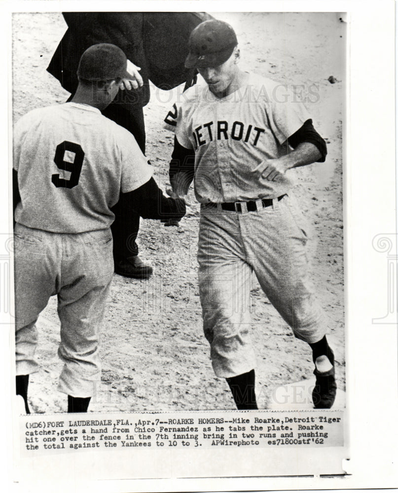 1962 Mike Roarke Chico Fernandez Tigers-Historic Images