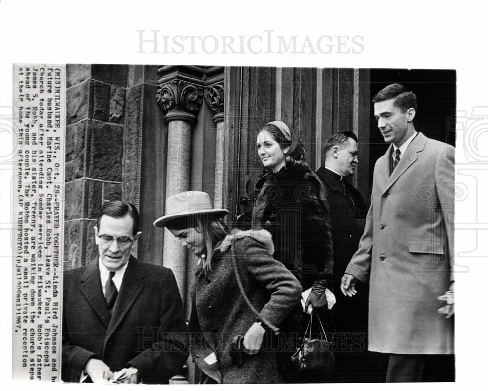 1967 Linda bird Johnson, Charles Robb-Historic Images