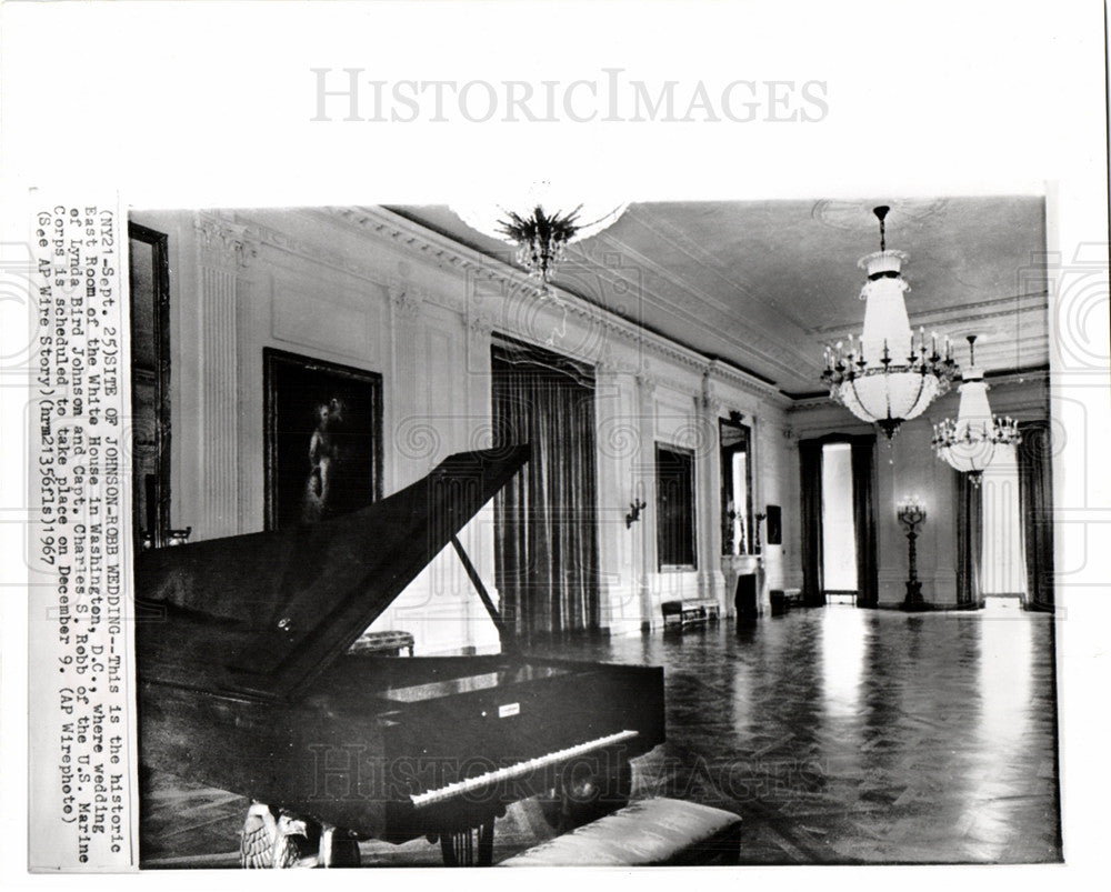 1967 East Room White House Lynda Johnson-Historic Images