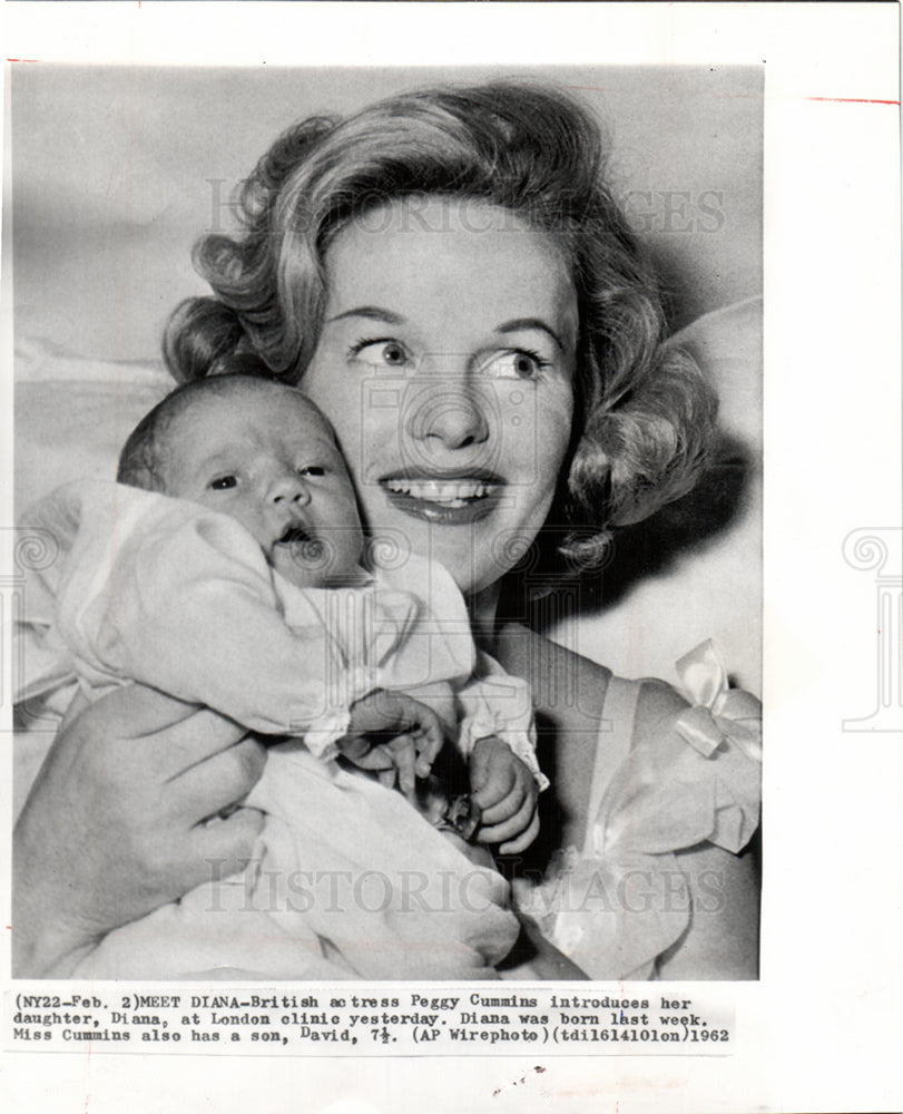 1962 Peggy Cummins  Diana daughter Actress-Historic Images