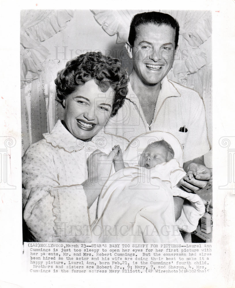 1955 Robert Cummings Laurel Ann Mary Actor-Historic Images