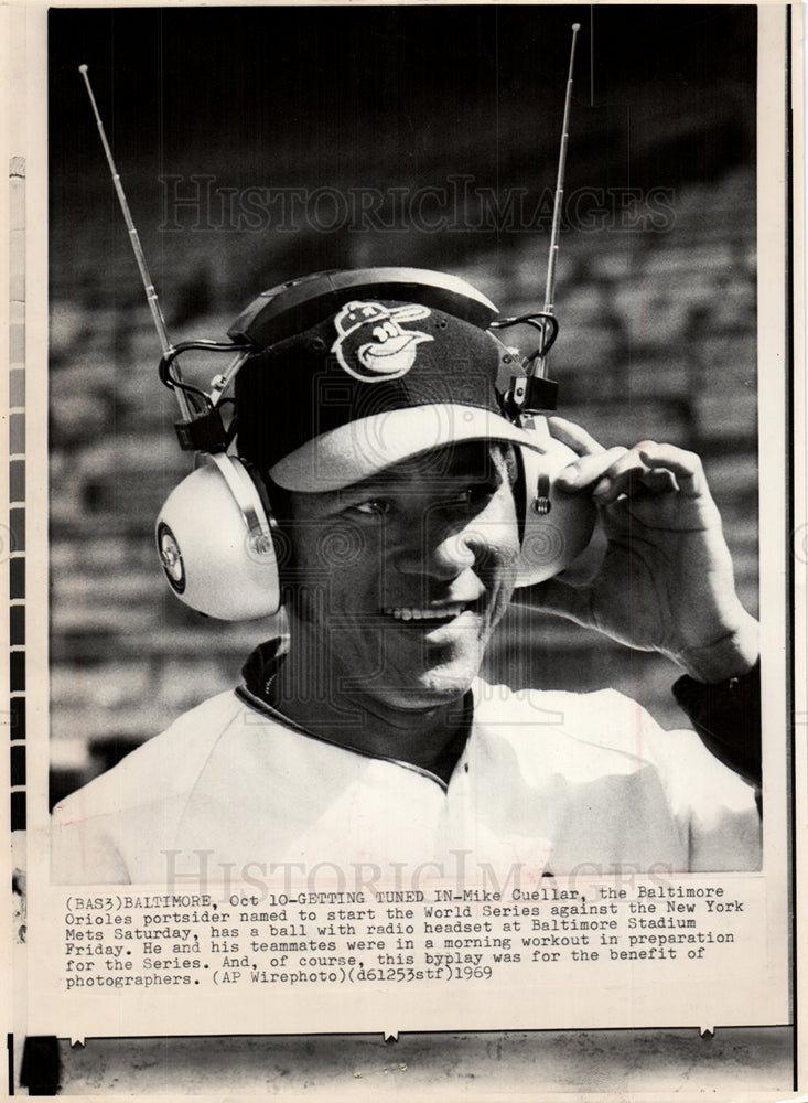1969 Mike Cuellar Baltimore Orioles pitcher-Historic Images