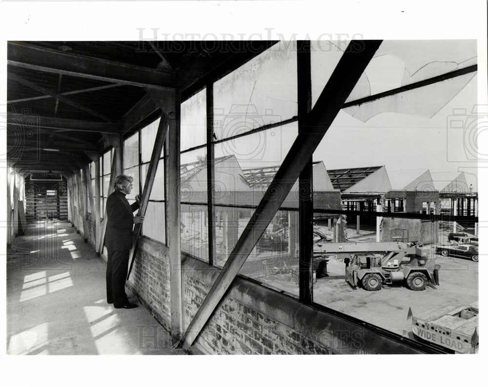 1991 Father Cunningham looks construction-Historic Images