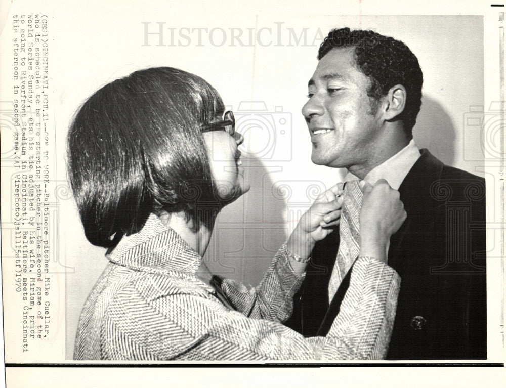 1970 Mike Cuellar Pitcher Baltimore Orioles-Historic Images