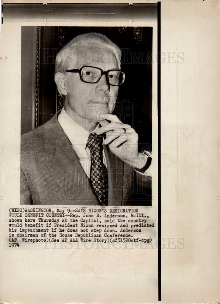 1980 John Anderson Congressman Illinois-Historic Images