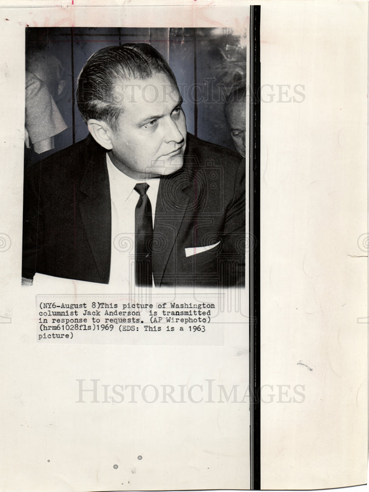 1963 Jack Anderson Columnist.-Historic Images