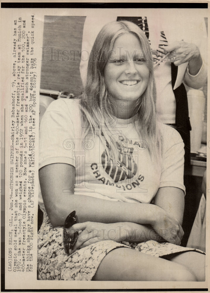 1976 Shirley Babashoff swimmer freestyle-Historic Images