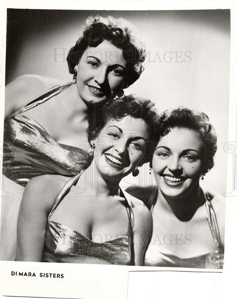 1962 Dimari  sisters  singing  trio-Historic Images